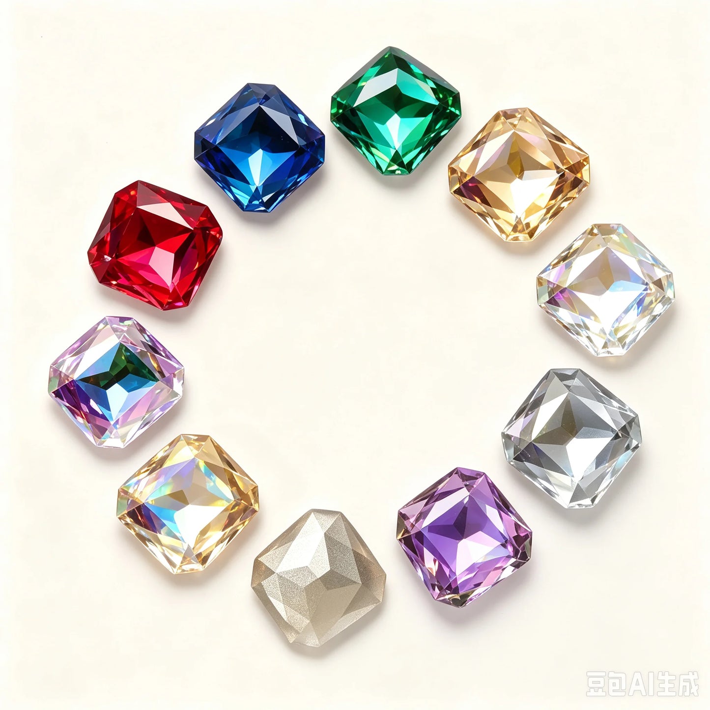 23x23mm 18mm  Square Octagon Rhinestones  Glass Stones Glitter Crystal Strass  Rhinestones Loose Stones
