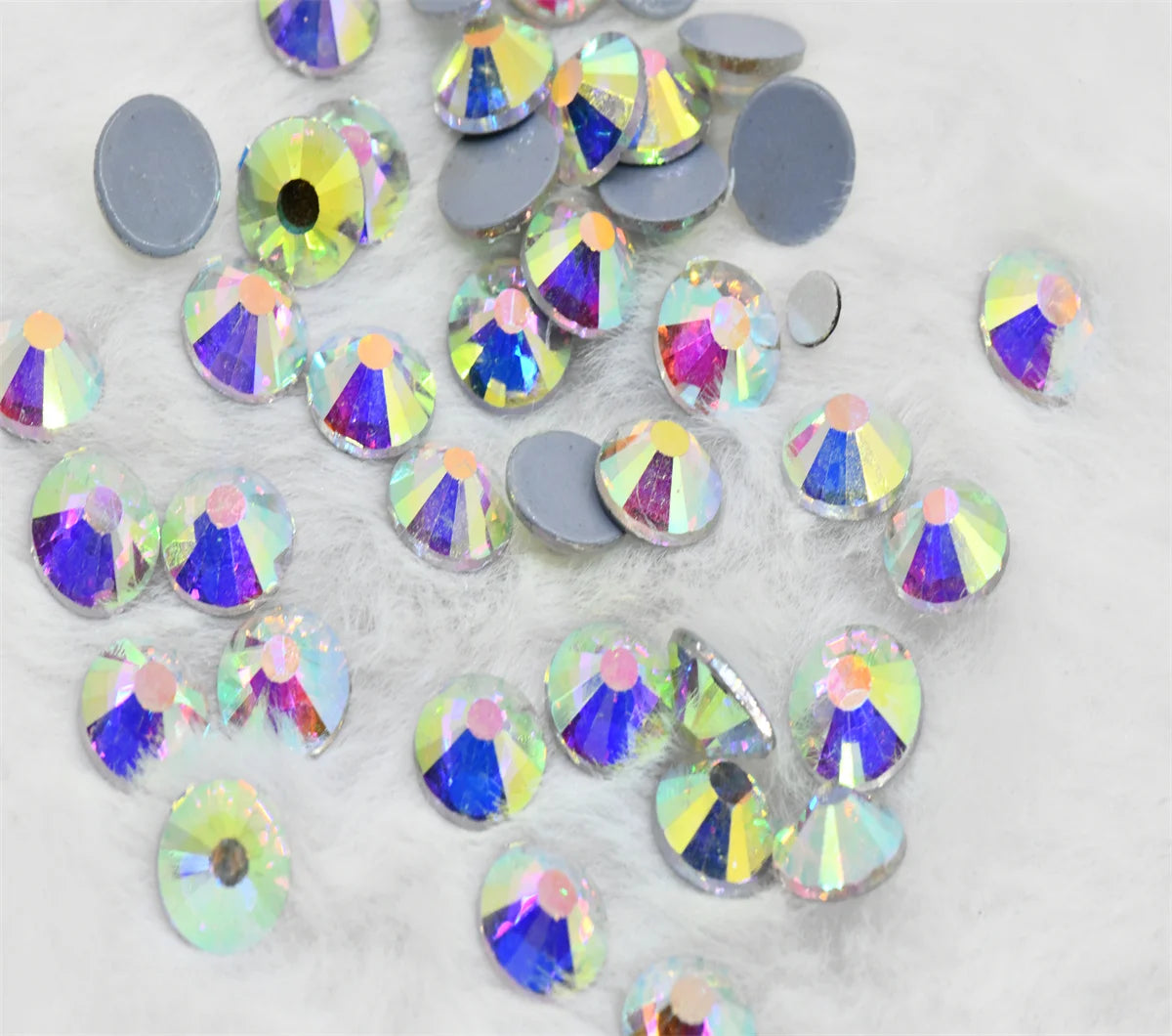 ss40 ss50  Big size Hot fix Iron on Rhinestones Flatback Crystal AB for clothing Decoration Crafts