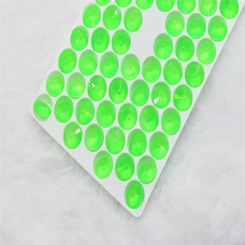 rhinestones rivoli neon crystal glass  stones  Jewelry making round gems 10mm wholesale cloth decor