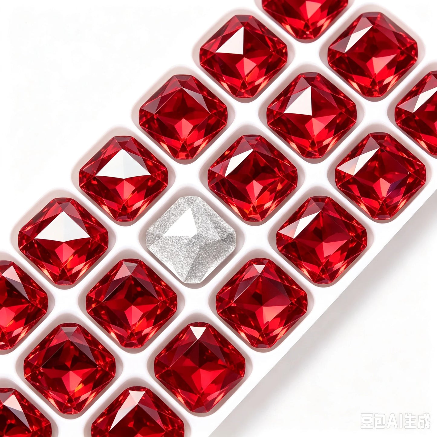 23x23mm 18mm  Square Octagon Rhinestones  Glass Stones Glitter Crystal Strass  Rhinestones Loose Stones