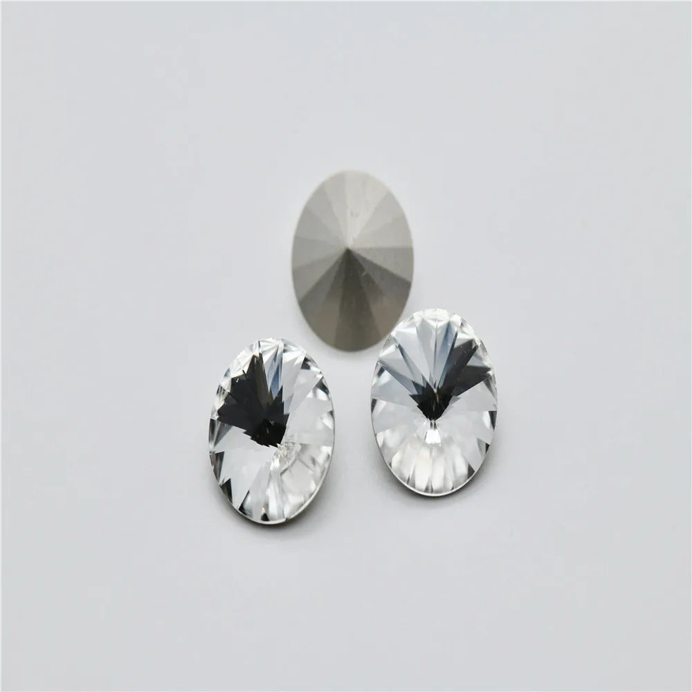 STRASS CRYSTAL k9 Rivoli crystal stones to make crafts  glitter glue for glass rhinestones Applique Jewelry Decoration