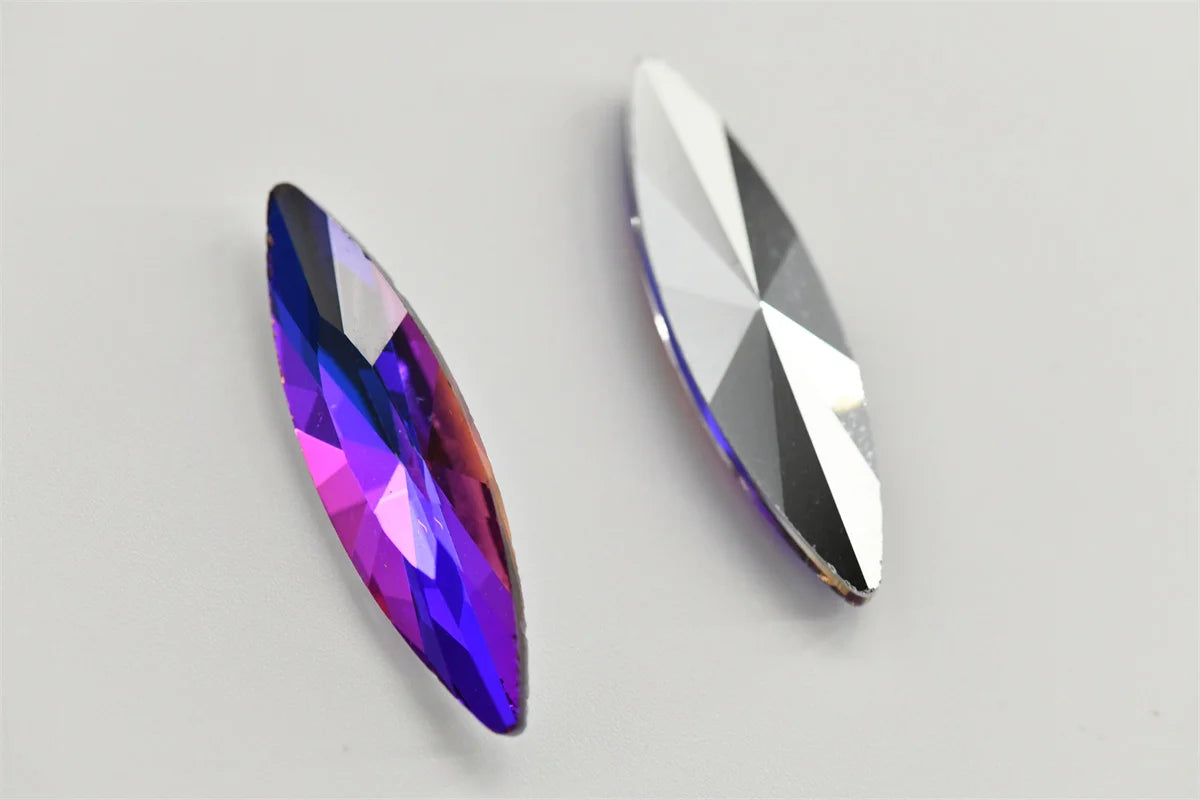 Blue Light Glass Crystal Rhinestones Beads for DIY Jewelry Crafting Sparkling Gemstones