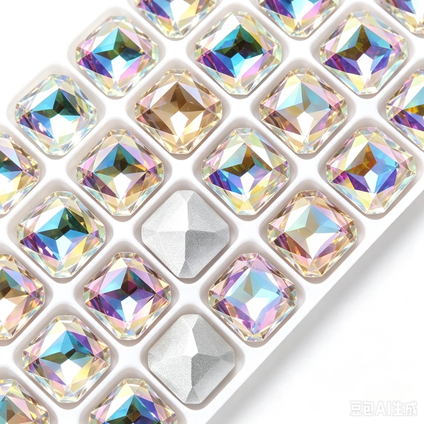 23x23mm 18mm  Square Octagon Rhinestones  Glass Stones Glitter Crystal Strass  Rhinestones Loose Stones