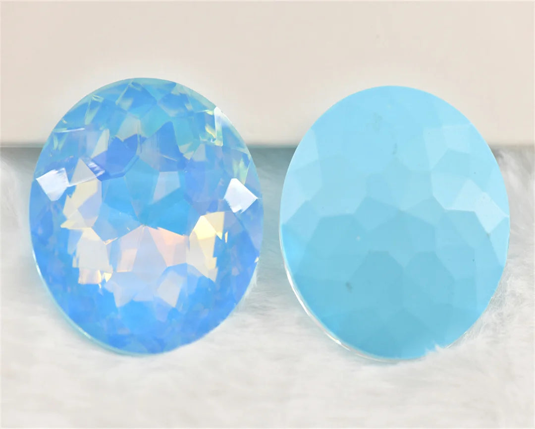 high quality 35mm Big rhinestones jelly Crystal  Round Glass stones  Jewels Making large beads for  wedding Decoration
