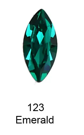 20pcs Navette Crystal Pointed Back Rhinestones All Size K9 Glass 3D Fancy Stones Nailart Diamond For Jewelry DIY 3017