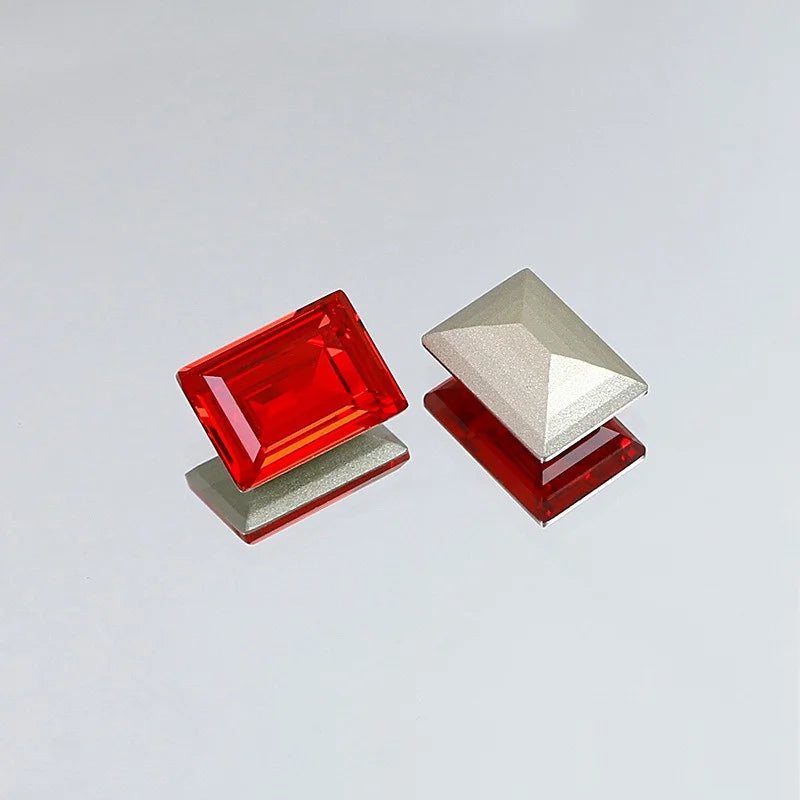 Wholesale k9 Rectangle Rhinestones Glass Strass crafts super Glitter For Clothes DIY Sewing Beads For Jewelry 10X14MM