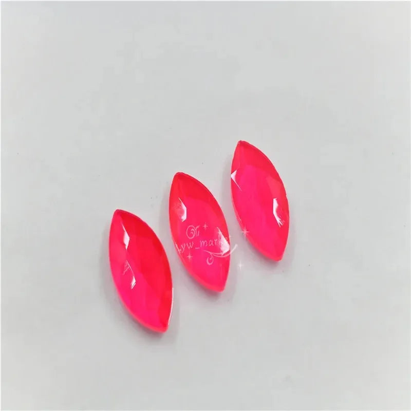 Neon Pink Rhinestones Crystals Strass Applique Shiny Stone Decor for Crafts Accessories