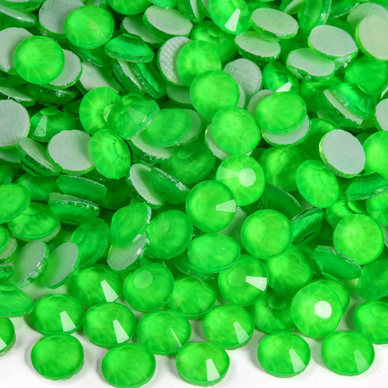 Glass Hotfix Rhinestones Neon Diamond Art Rhinestone Jewelery Crystals For Clothes Nails Sequins Crafts Materials