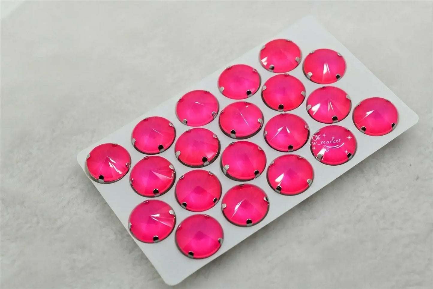 12mm 18mm neon color Rivoli  Stones Glass Crysta with  claw sets  For queens dress  Accessory sew on  Rhinestones  soldering