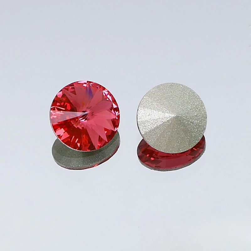 K9 18mm rivoli glass crystal pointback beads jewels making