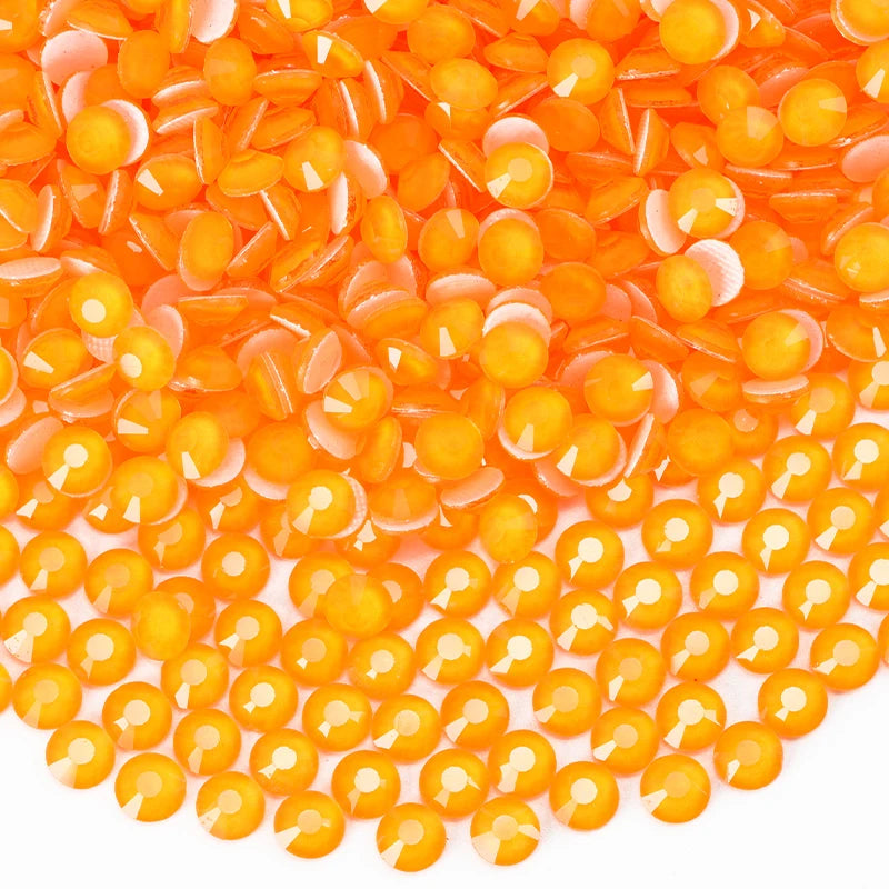 Glass Hotfix Rhinestones Neon Diamond Art Rhinestone Jewelery Crystals For Clothes Nails Sequins Crafts Materials