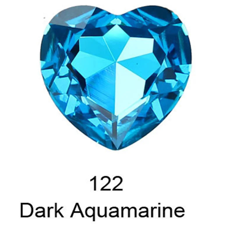 k9 28mm big Heart Glass Rhinestones crystal  diamond  Jewelry Decoration beads for needlework