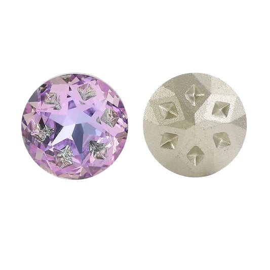 k9 Starshards Crafts beads Jewelry Accessories round shaped Glass Point Back