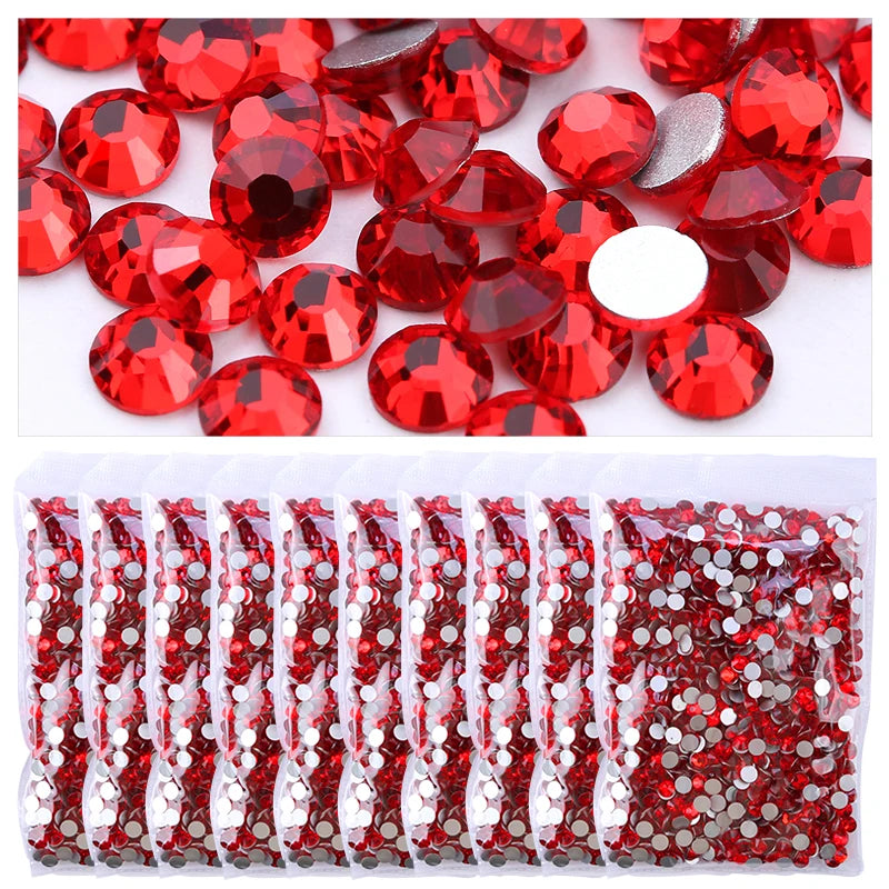 Wholesale in Bulk Rhinestones for Clothes DIY flat back Diamond Nail Rhinestone Decorations Crystals AB Glitter Face Art Stone