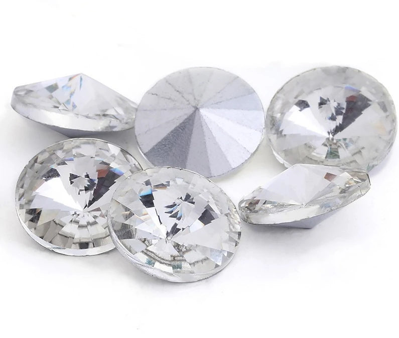 Wholesale Crystal clear Rhinestones DIY Beads Glass Pointback Stones for Jewelry Making And Home Decoration all size