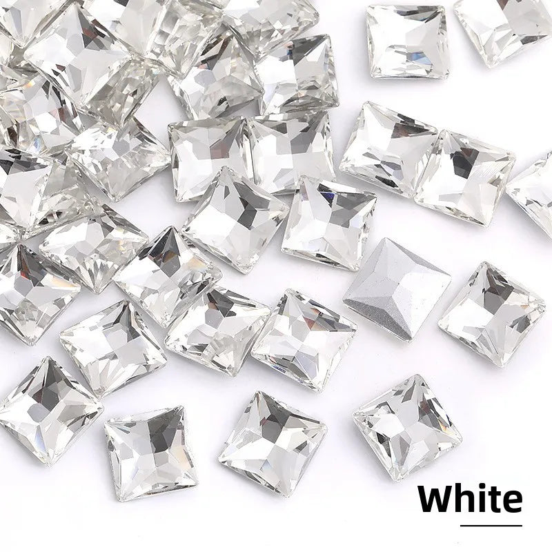 Wholesale Crystal clear Rhinestones DIY Beads Glass Pointback Stones for Jewelry Making And Home Decoration all size