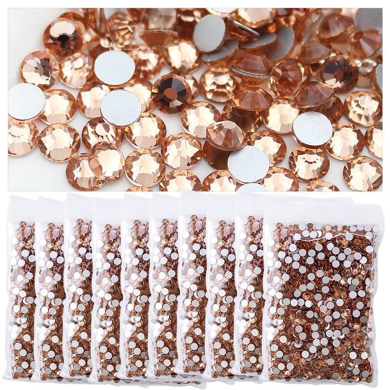 Wholesale in Bulk Rhinestones for Clothes DIY flat back Diamond Nail Rhinestone Decorations Crystals AB Glitter Face Art Stone