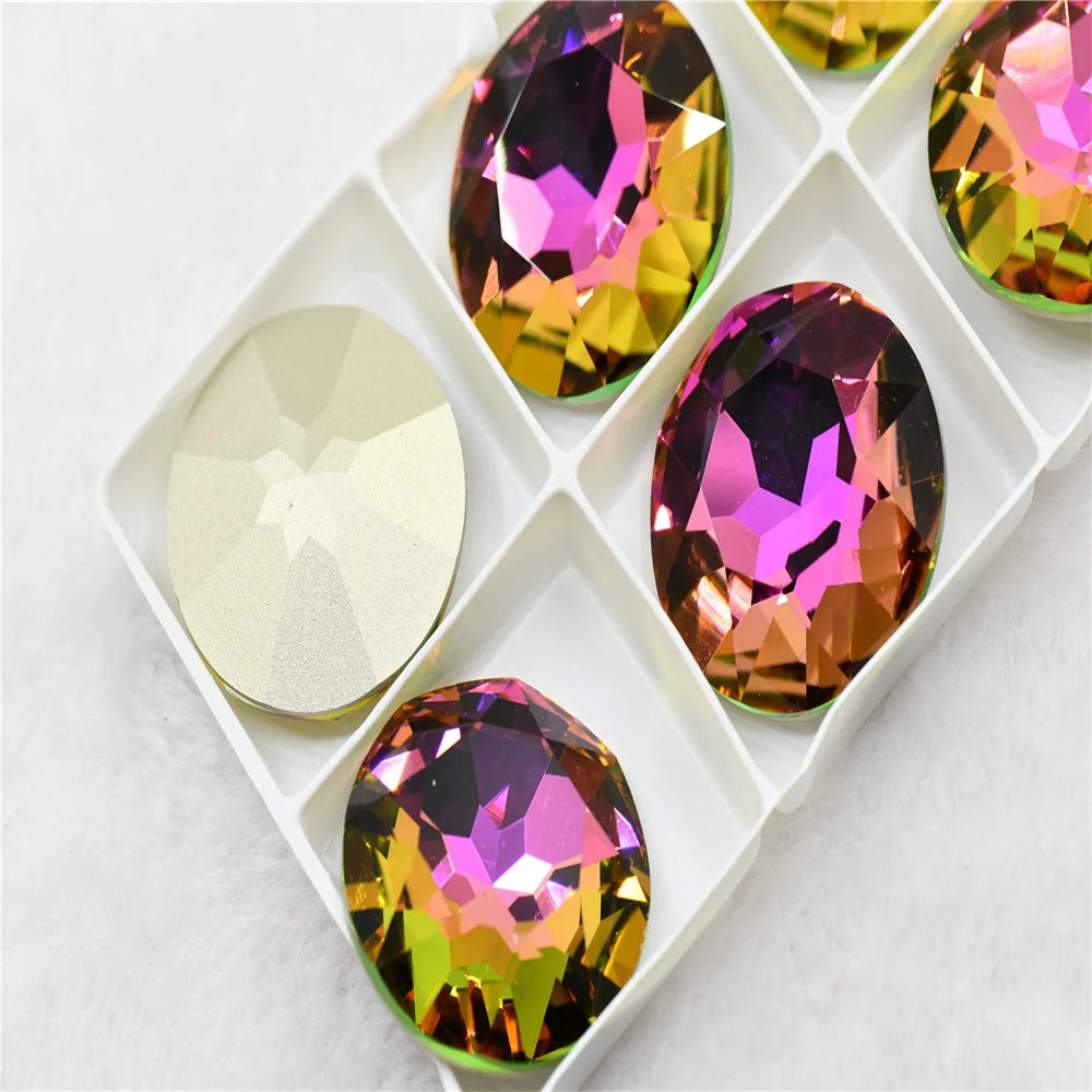 35mm 27mm k9 Big rhinestones Crystal  Round Glass stones  Jewels Making large beads for  wedding Decoration