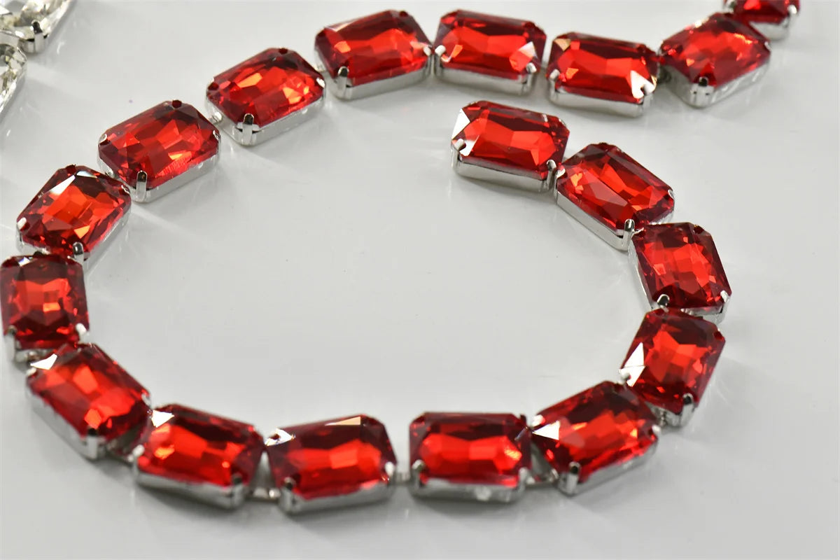 13x18mm  Strands pride necklace  handmade chain for dragqueen  Rectangle shape  1 yard