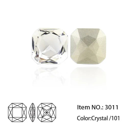 Sparkling K9 Glass Pointback Crystal Rhinestones for DIY Crafts and Jewelry Making