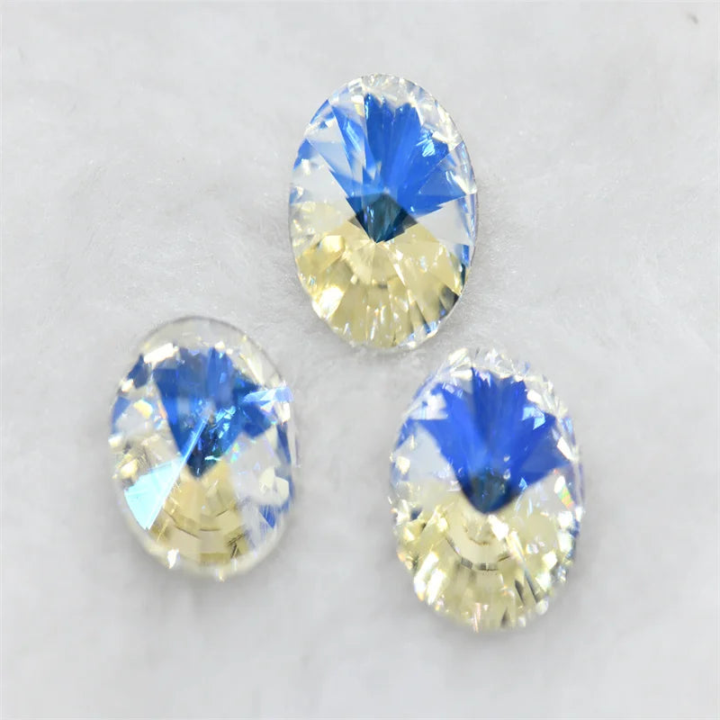 STRASS CRYSTAL k9 Rivoli crystal stones to make crafts  glitter glue for glass rhinestones Applique Jewelry Decoration