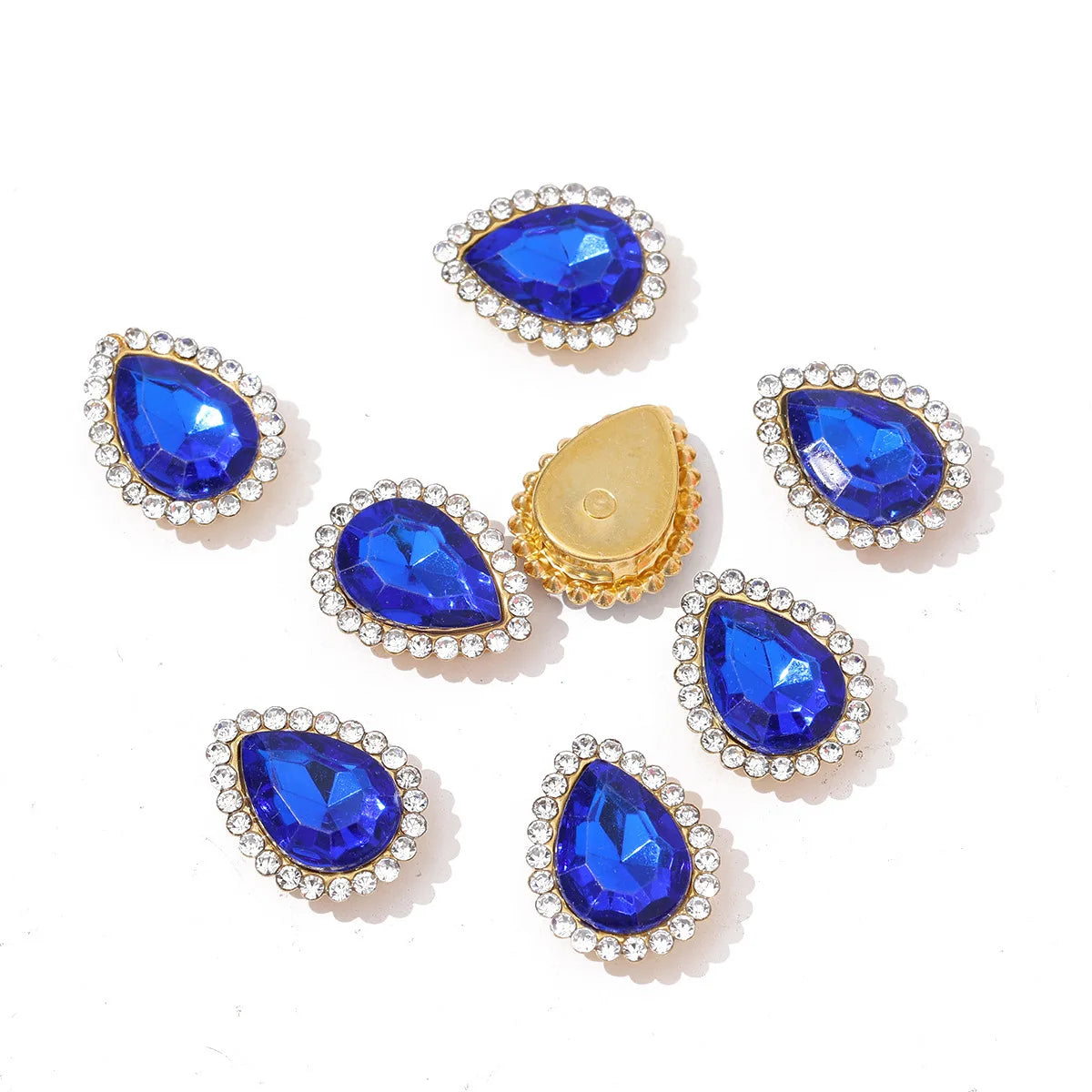 Sunflower Sewing Claw Rhinestones Crystals Glass Beads Buttons Stones  Clothes Sewing Accessories de costura novedosos