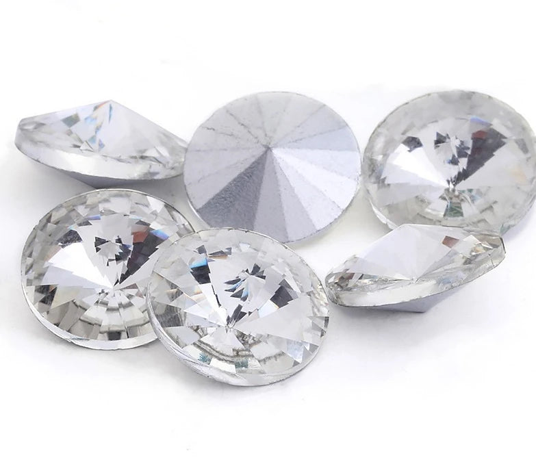 Wholesale Crystal clear Rhinestones DIY Beads Glass Pointback Stones for Jewelry Making And Home Decoration all size