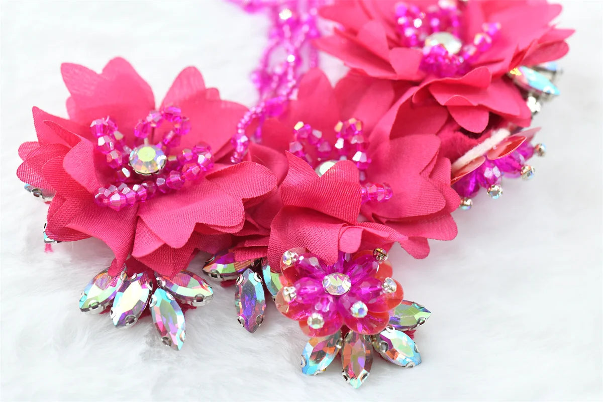 1 pcs fringe rhinetones Brooch Pin Corsage Collection  Perfect for Dancing  Celebration clothes crafts