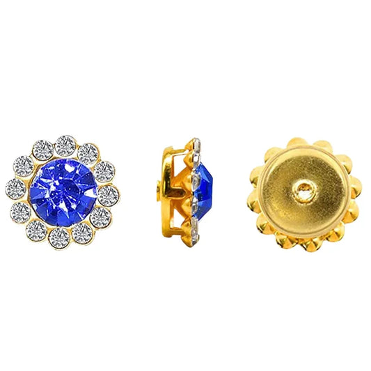 10mm 12mm  Sunflower Sewing Claw Rhinestones Crystals Glass Beads Buttons Stones Sew On Rhinestone for Clothes