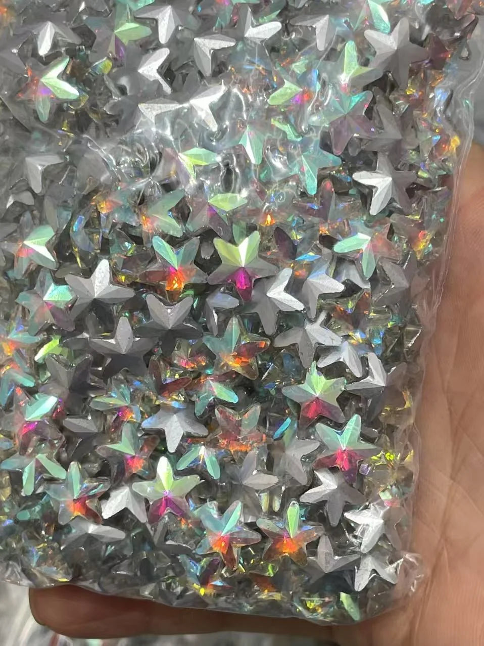 10mm star bulk Rhinestones rivoli Glass Crystal pointback strass Stone  Jewelry