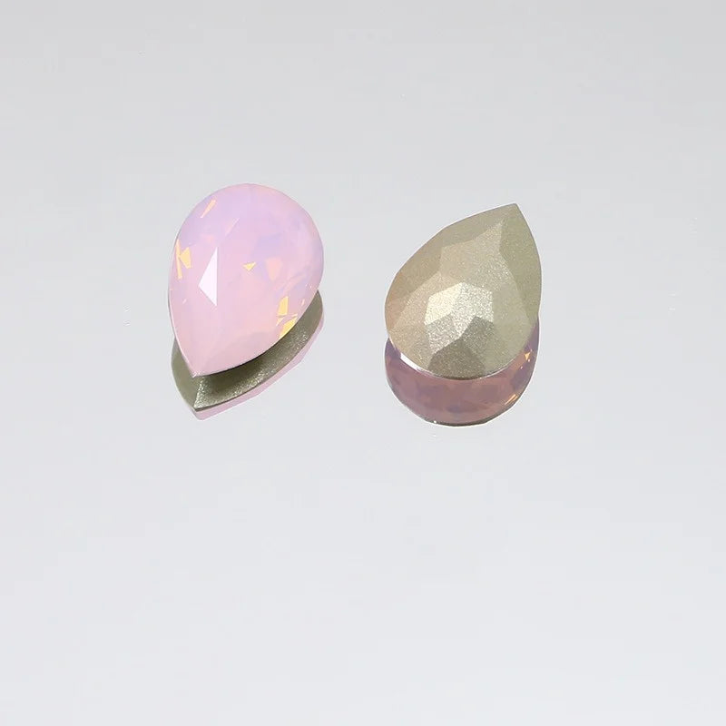 K9 30x40mm teardrop Glass Rhinestones High Quality Pointback Loose Glass Crystal Glue on Garment Crafts