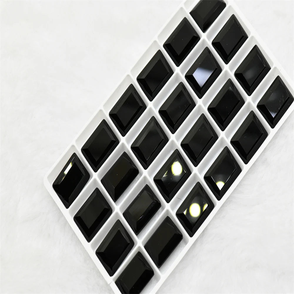 k9 Rectangle Rhinestones 10*14 violet bluecrafts super Glitter For Clothes DIY Sewing Beads For Jewelry 13X18MM 10X14MM