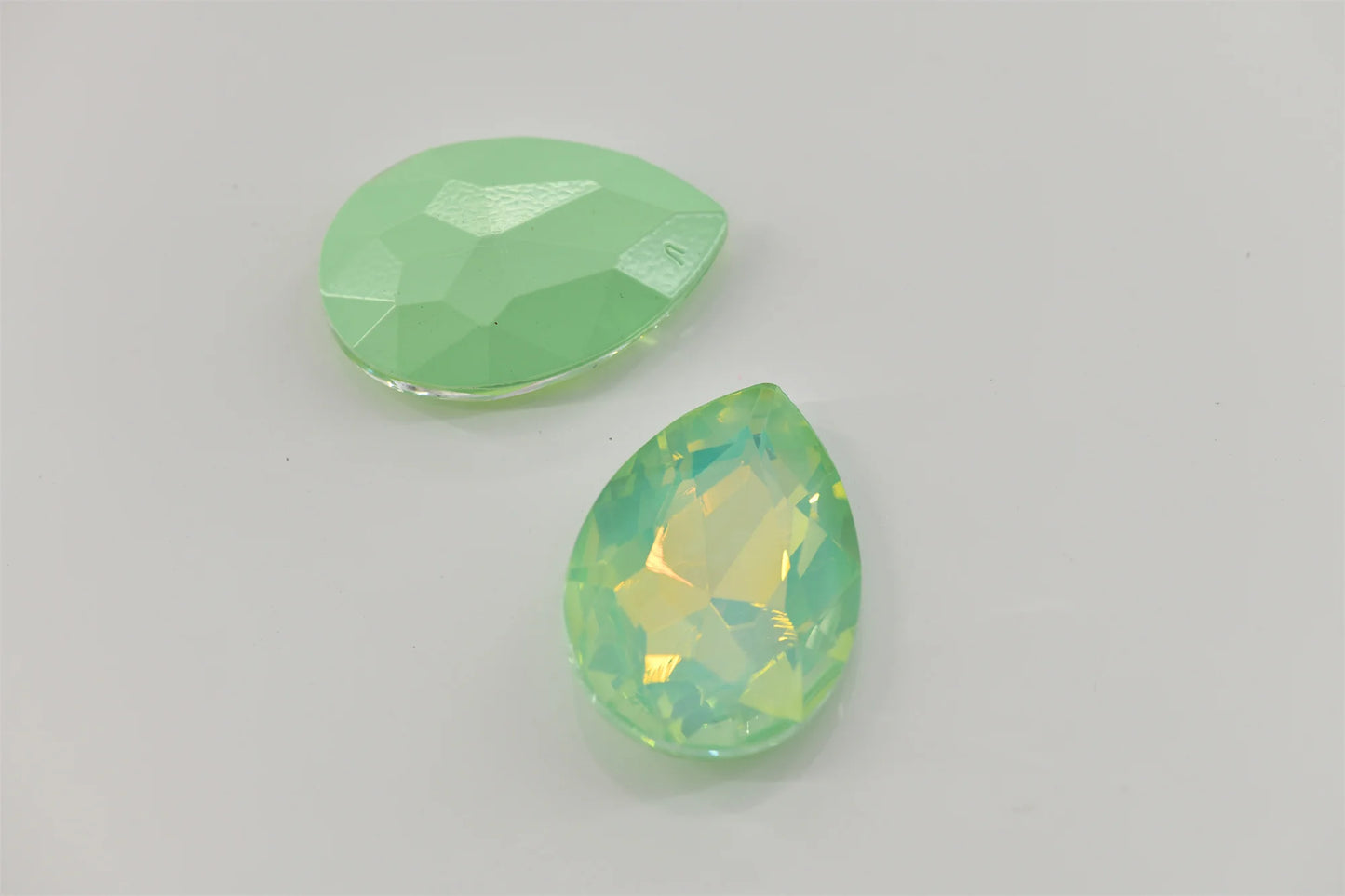 30x40mm  big stones Rhinestone crystal Glass beads Pointback teardrop  for needlework jewelery making