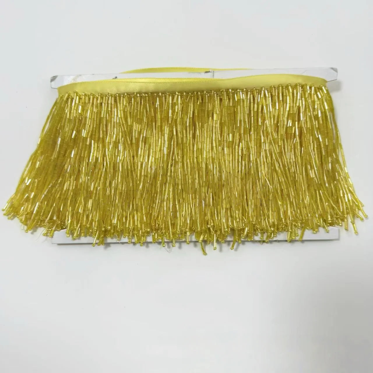5 Yards 10cm Beaded Tassel Fringe Handmade Trimming for Costumes Dresses Crafts Sew on Decorative Edge