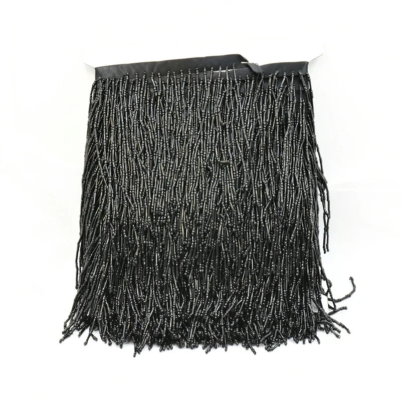 5 yards Bulk wholesale glass bead fringe trim tassels sewing articles for 10cm fringes for clothes