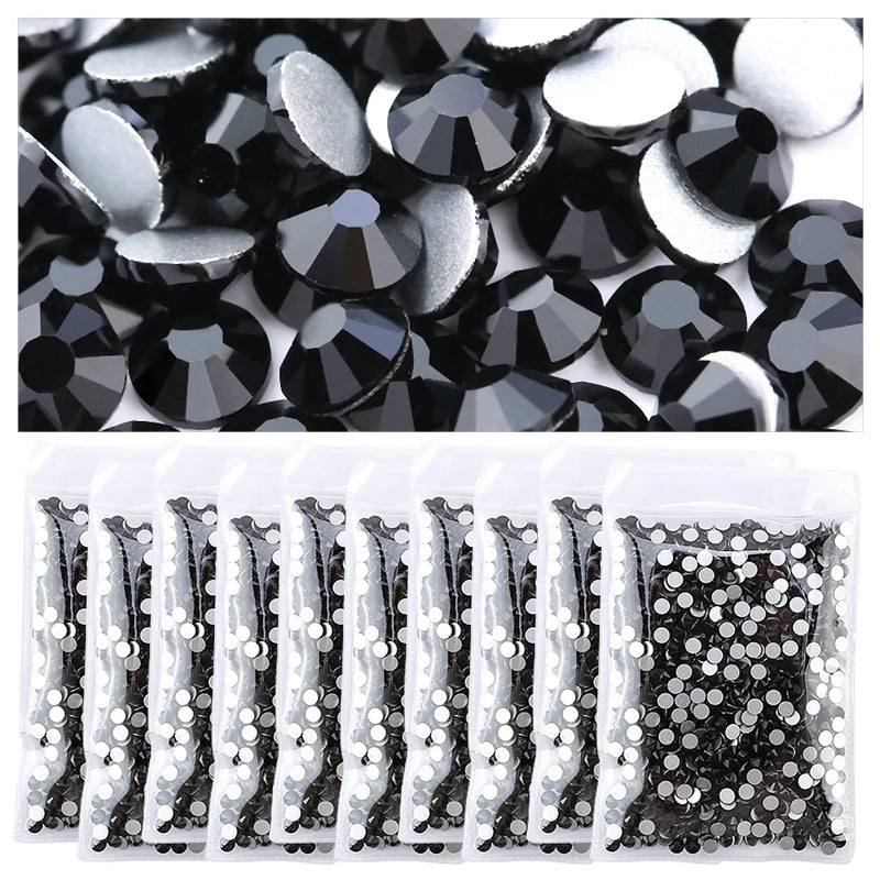 Wholesale in Bulk Rhinestones for Clothes DIY flat back Diamond Nail Rhinestone Decorations Crystals AB Glitter Face Art Stone