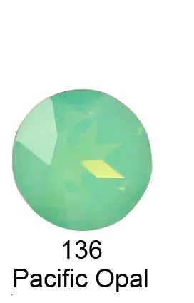 Round Crystal Glass Rhinestones, 3D Glitter Stones, DIY Diamonds for Jewelry Clothing, Garment Beads Decoration