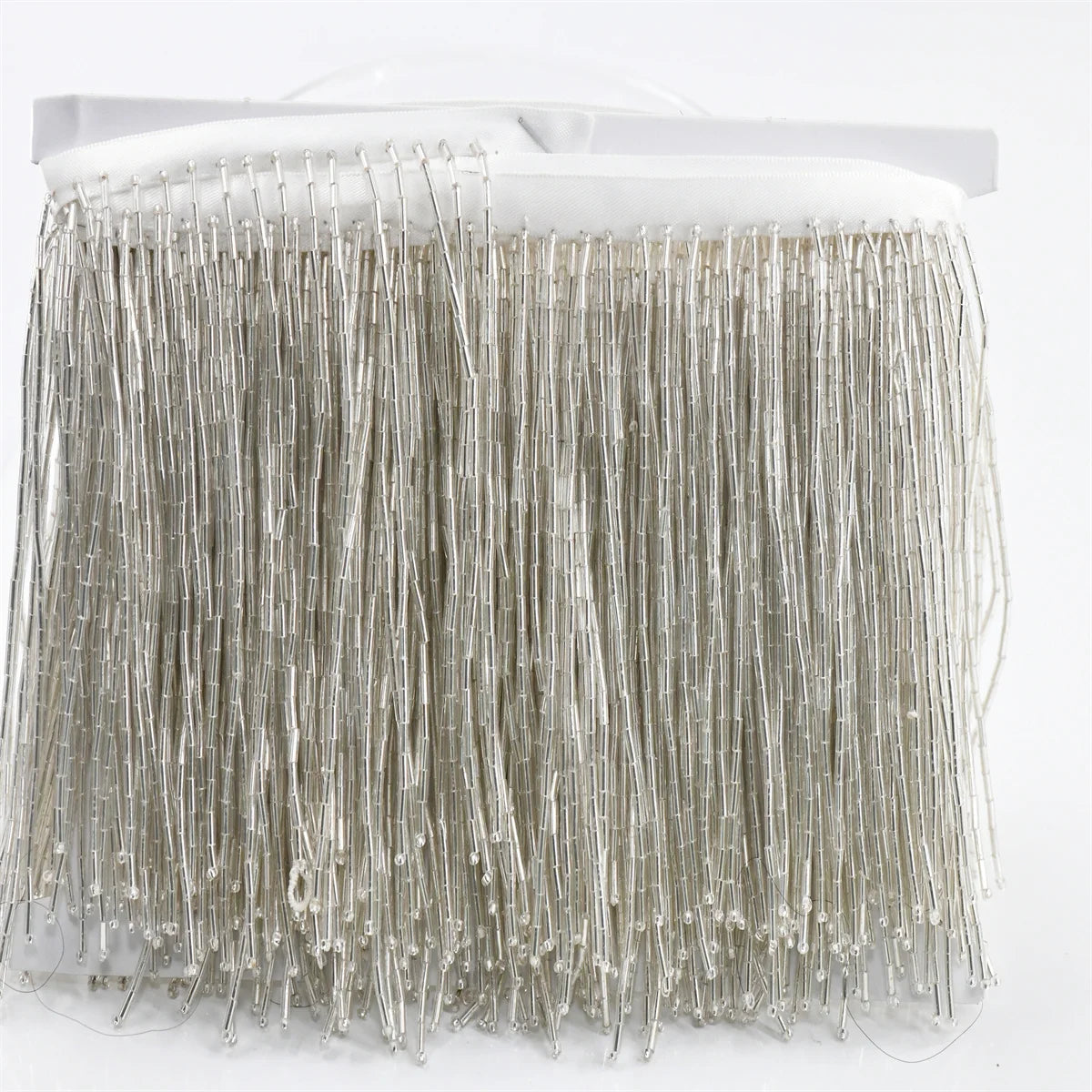 5 Yards 10cm Beaded Tassel Fringe Handmade Trimming for Costumes Dresses Crafts Sew on Decorative Edge