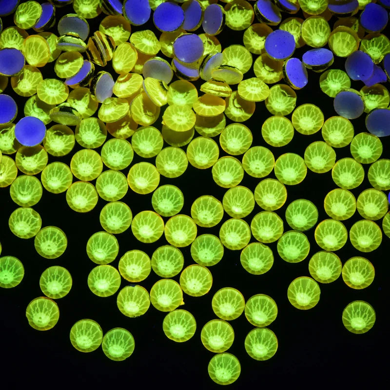 Glass Hotfix Rhinestones Neon Diamond Art Rhinestone Jewelery Crystals For Clothes Nails Sequins Crafts Materials