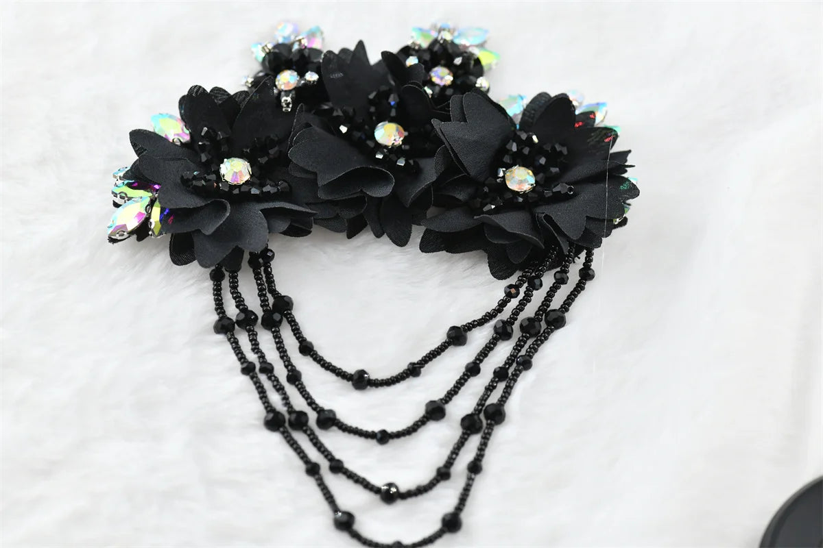 1 pcs fringe rhinetones Brooch Pin Corsage Collection  Perfect for Dancing  Celebration clothes crafts