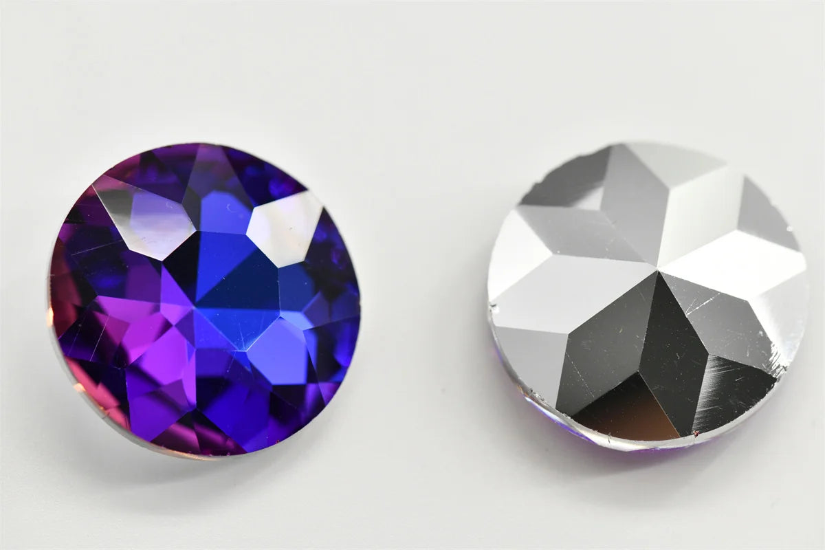 Blue Light Glass Crystal Rhinestones Beads for DIY Jewelry Crafting Sparkling Gemstones
