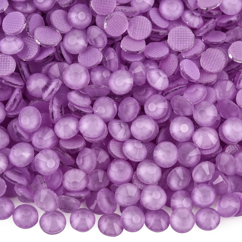 Glass Hotfix Rhinestones Neon Diamond Art Rhinestone Jewelery Crystals For Clothes Nails Sequins Crafts Materials