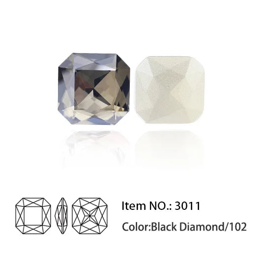 Sparkling K9 Glass Pointback Crystal Rhinestones for DIY Crafts and Jewelry Making