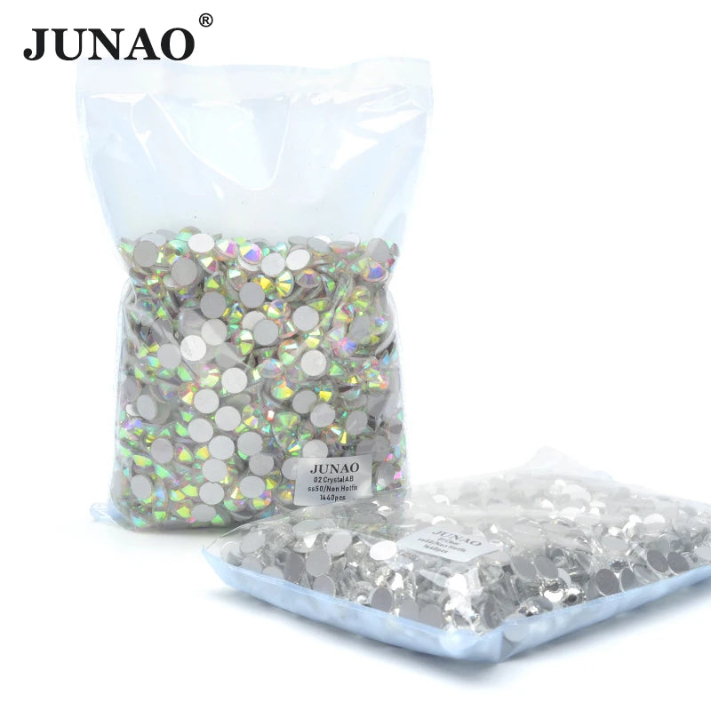 100Gross SS3 SS4 SS5 SS6 SS16 SS20 SS30 SS40 SS50 Large Size Clear Crystal Glass AB Rhinestones Flatback Non Hotfix Strass