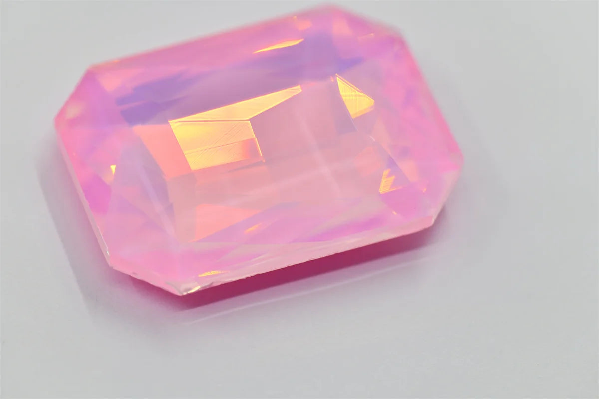 30mm x 40mm jelly Glass Rhinestones decorative stones for Jewels Making large szie Rectangle