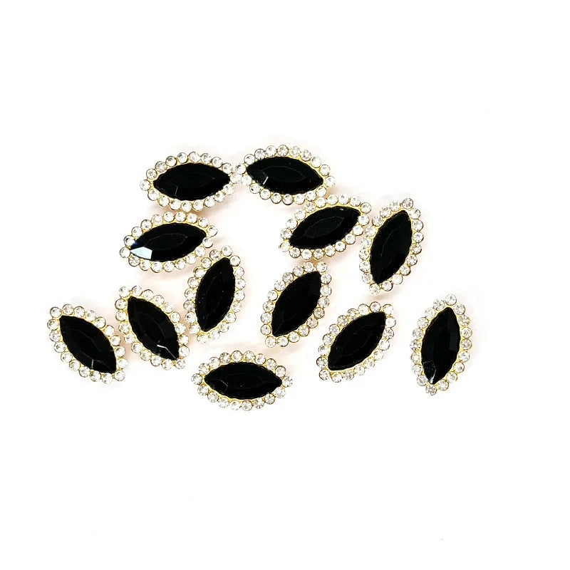 navette Acrylic Horse Eye Sewing Rhinestones Buttons Shiny CrystalS Glass Beads Stones Fabric Crafts