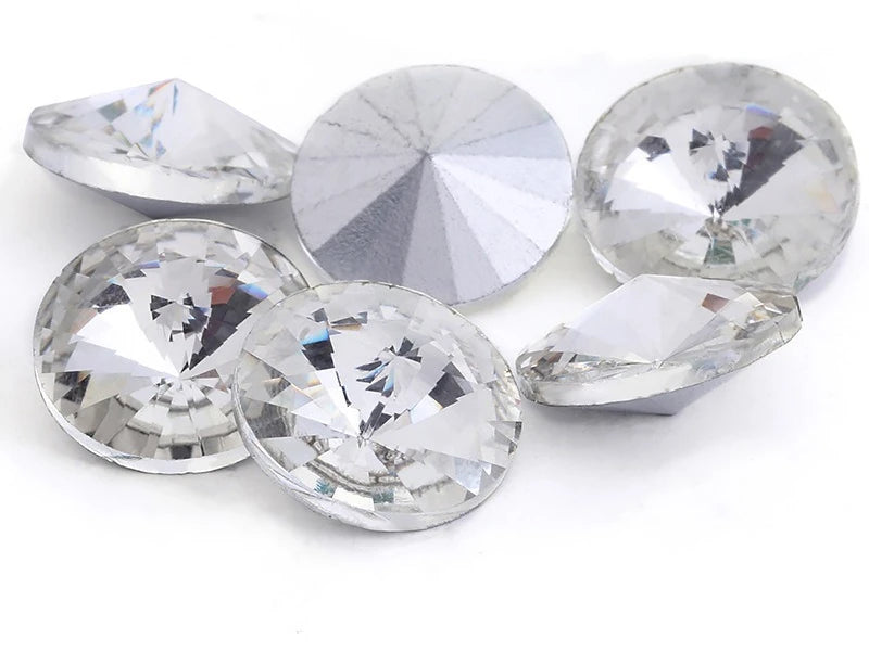 Wholesale Crystal clear Rhinestones DIY Beads Glass Pointback Stones for Jewelry Making And Home Decoration all size