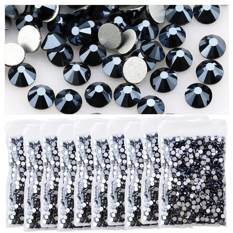 Wholesale in Bulk Rhinestones for Clothes DIY flat back Diamond Nail Rhinestone Decorations Crystals AB Glitter Face Art Stone