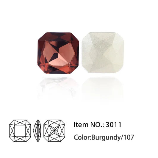 Sparkling K9 Glass Pointback Crystal Rhinestones for DIY Crafts and Jewelry Making