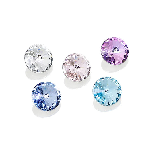 K9 18mm rivoli glass crystal pointback beads jewels making
